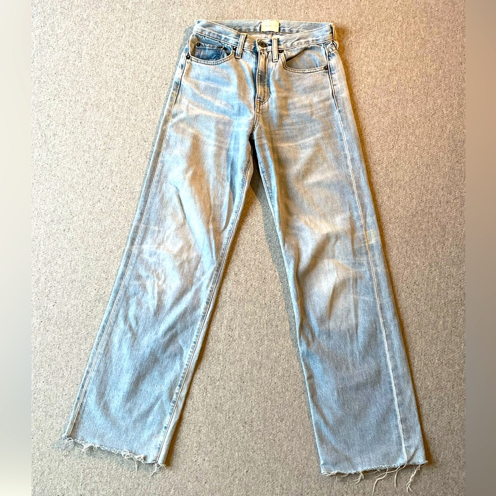 Simon Miller Light Blue Wide Straight Leg Jeans